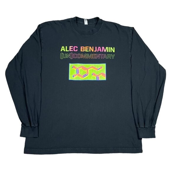 LA Apparel Alec Benjamin [UN]Commentary Band Album Long Sleeve Shirt Adult Large - Picture 1 of 7